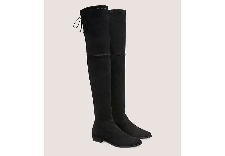 LOWLAND - Stretch suede/Black