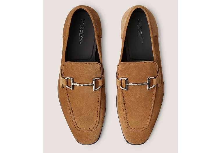 SIMON TWISTBIT LOAFER - Suede/Camel
