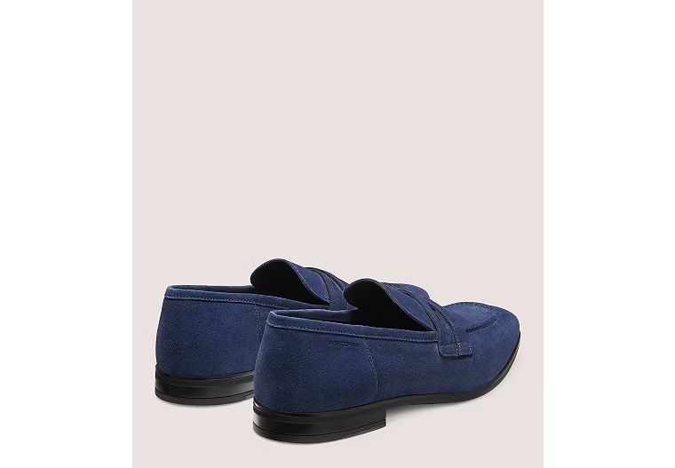 SIMON CRISSCROSS LOAFER - Suede/Blue