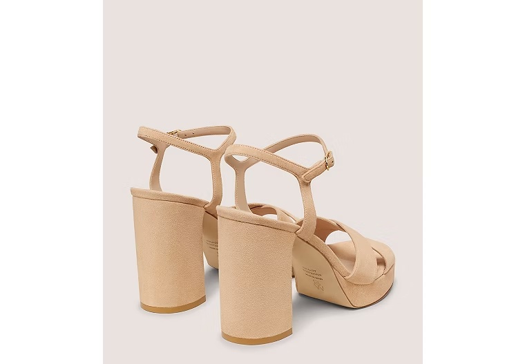 DAYNA PLATFORM SANDAL - Suede/Adobe Beige