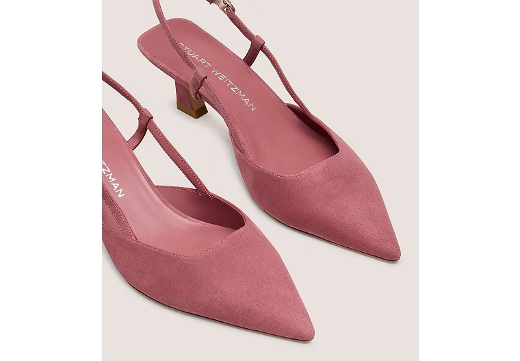 VINNIE 50 SLINGBACK - Suede/Dusty Berry