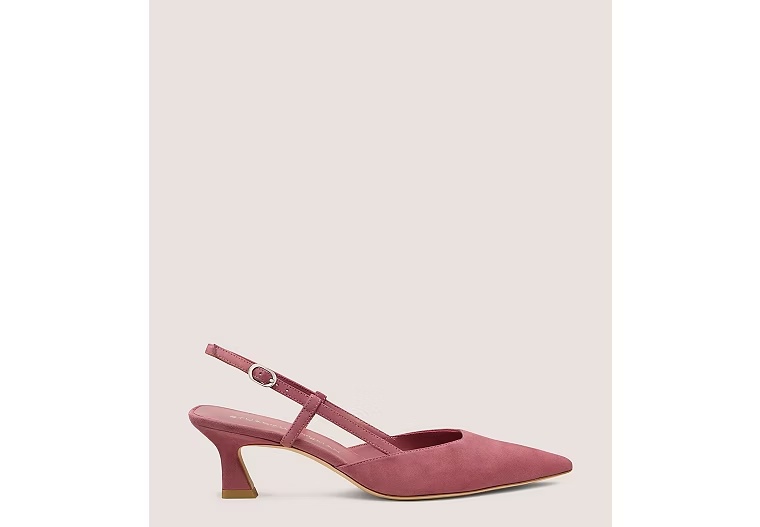 VINNIE 50 SLINGBACK - Suede/Dusty Berry