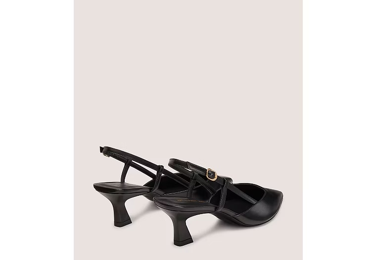 VINNIE 50 SLINGBACK - Smooth Leather/Black
