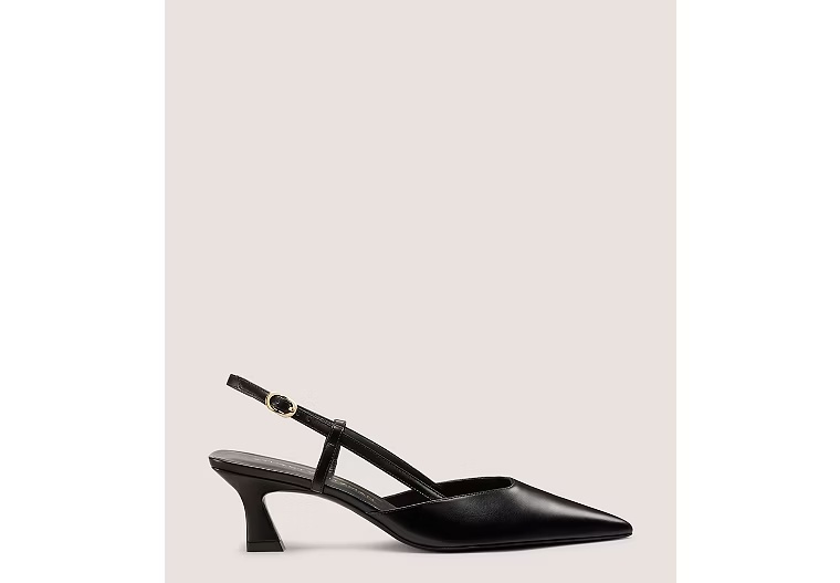 VINNIE 50 SLINGBACK - Smooth Leather/Black