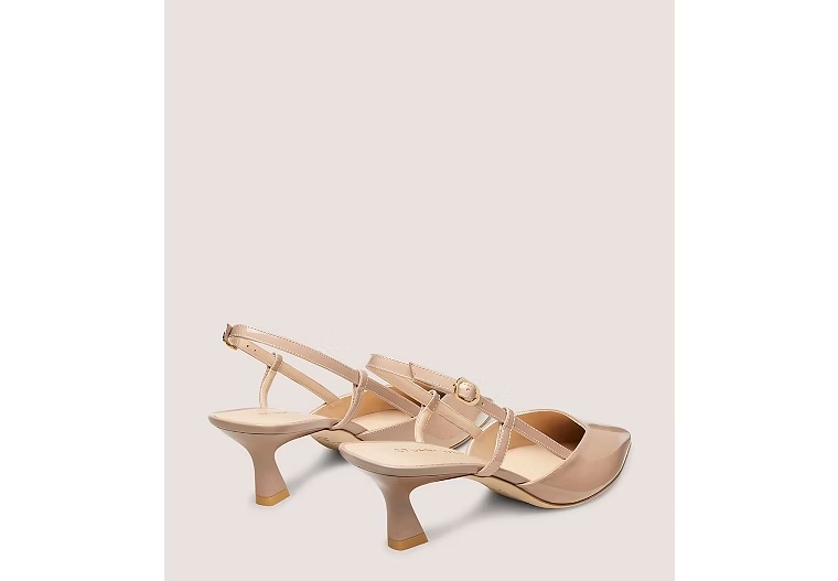 VINNIE 50 SLINGBACK - Patent leather/Fawn