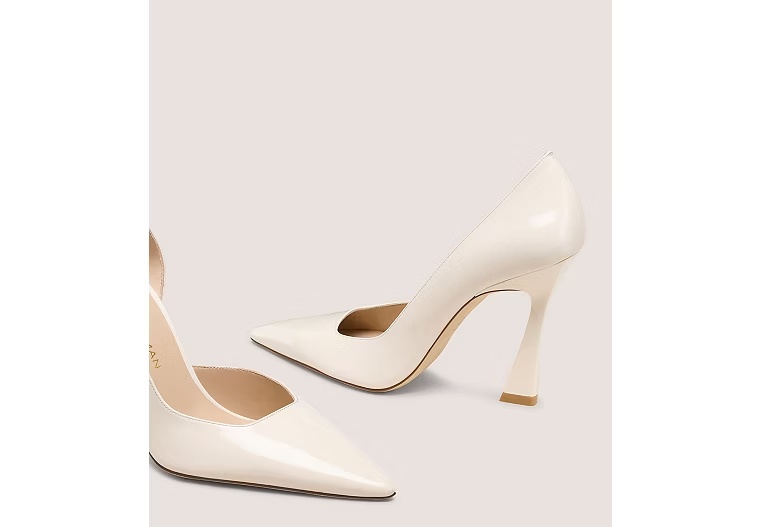 VINNIE 100 D'ORSAY PUMP - Patent leather/Cream