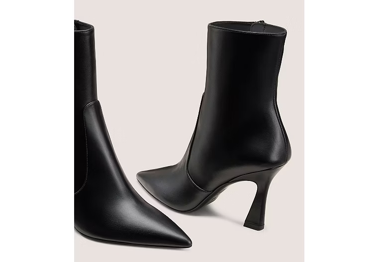 VINNIE ZIP BOOTIE 85 - Smooth Leather/Black