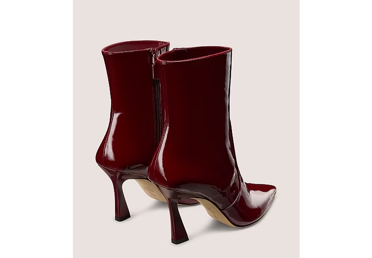VINNIE ZIP BOOTIE 85 - Patent leather/Rosewood