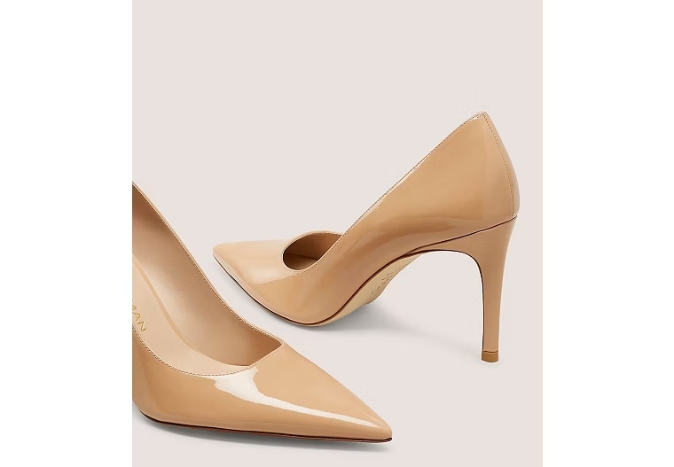STUART POWER 85 - Patent leather/Adobe Beige