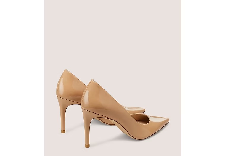 STUART POWER 85 - Patent leather/Adobe Beige