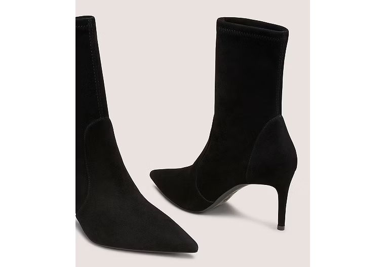 STUART POWER BOOTIE 75 - Stretch suede/Black