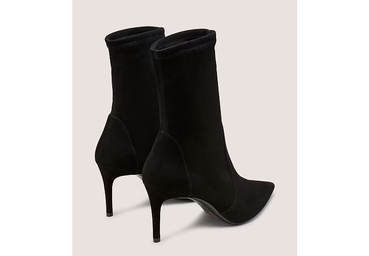 STUART POWER BOOTIE 75 - Stretch suede/Black