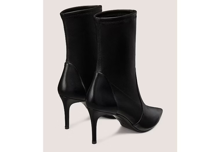 STUART POWER BOOTIE 75 - Stretch Nappa Leather/Black
