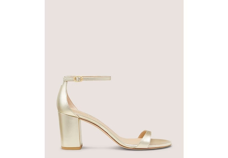 NUDIST BLOCK 75 - Liquid Metallic Leather/Light Gold