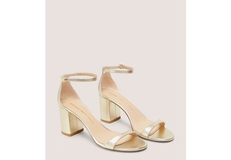 NUDIST BLOCK 75 - Liquid Metallic Leather/Light Gold