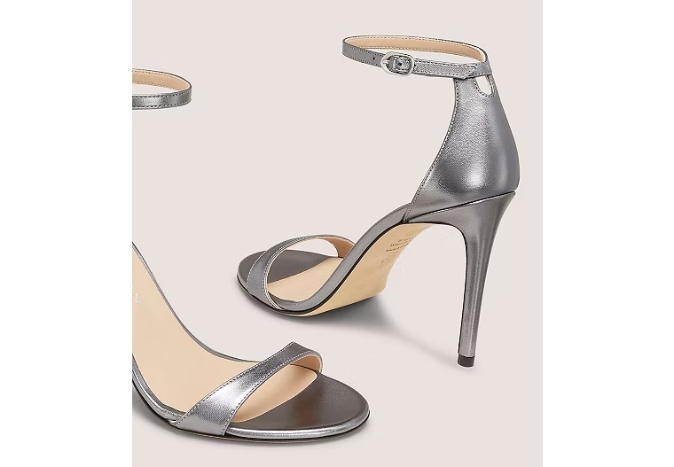 NUDIST II SANDAL 100 - Liquid Metallic Leather/Cool Gray