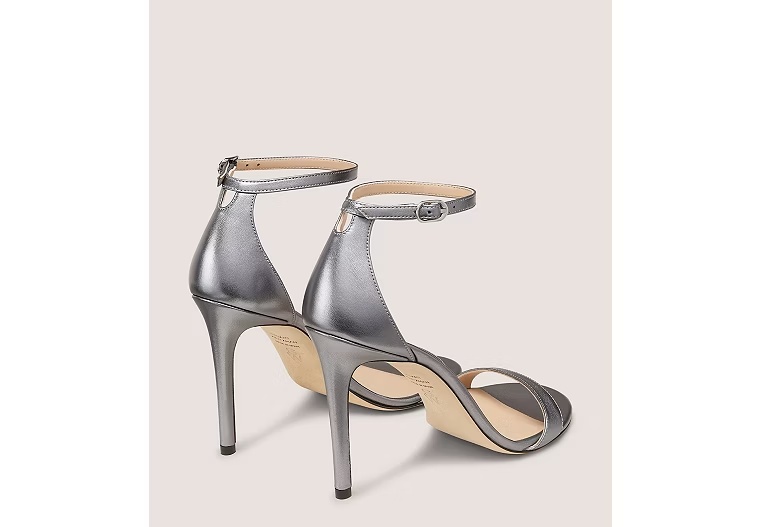 NUDIST II SANDAL 100 - Liquid Metallic Leather/Cool Gray