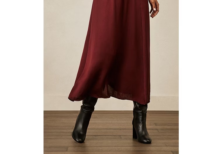 5050 STRUT BLOCK BOOT - Dress Nappa Leather & Suede/Black