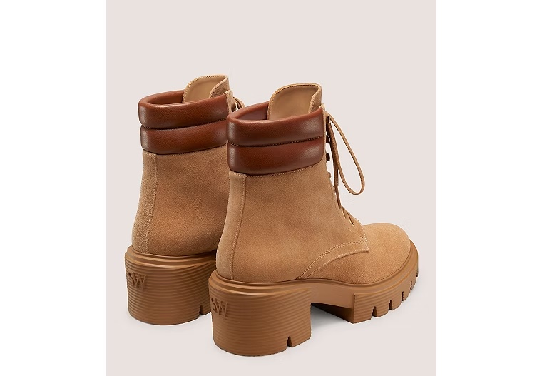 SOHO LACE-UP BOOTIE - New Camel & Bridle Brown