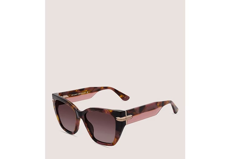 TWO-TONE CAT-EYE SUNGLASSES â€?- Pink & Rose Gold
