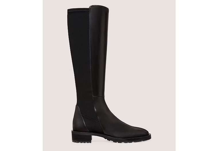 5050 KNEE-HIGH LUG BOOT - Nappa leather/Black