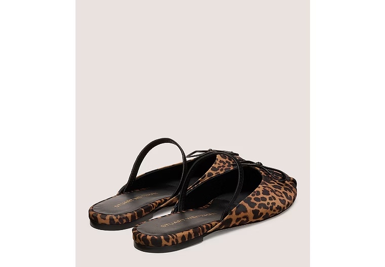 PRIMA BOW BALLET MULE - Leopard Nylon/Cheetah