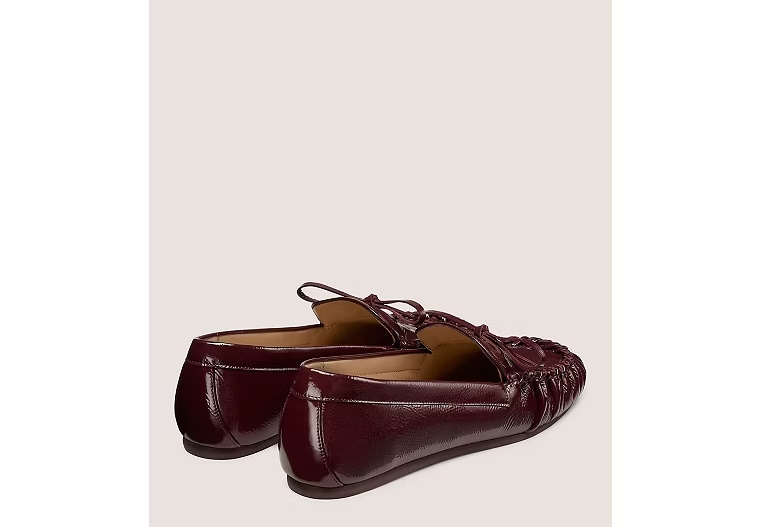 BRITT BOW LOAFER - Crinkled Patent Leather/Boysenberry