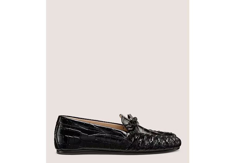5029-BRITT-BOW-LOAFER-Croc-Printed-Leather-Black-3.jpg BRITT BOW LOAFER - Croc Printed Leather/Black