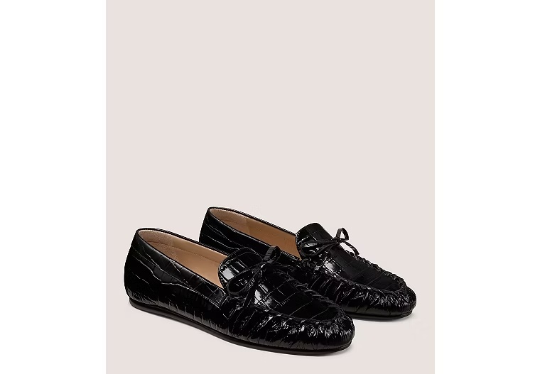 5029-BRITT-BOW-LOAFER-Croc-Printed-Leather-Black-4.jpg BRITT BOW LOAFER - Croc Printed Leather/Black