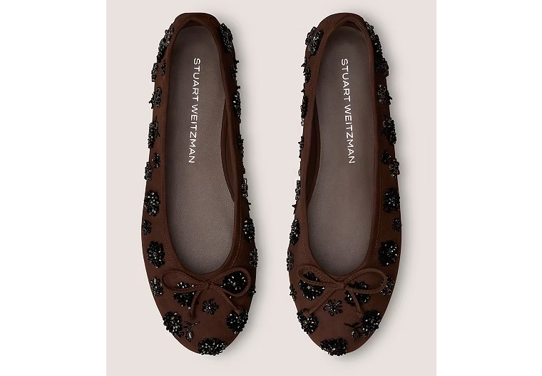 5103-PRIMA-BOW-BALLET-Jasmine-Embroidered-Suede-Walnut-Black-2.jpg PRIMA BOW BALLET - Jasmine Embroidered Suede/Walnut & Black