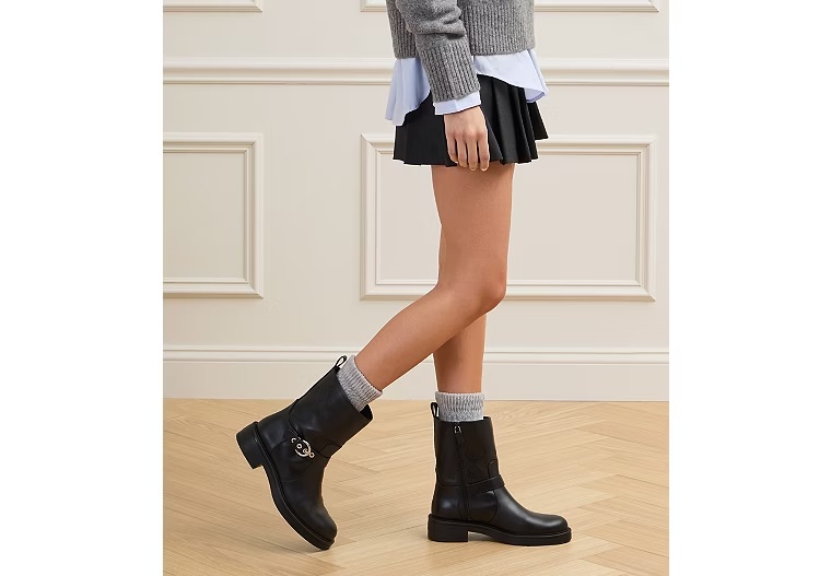 CHRYSTIE ZIP BOOTIE - Black