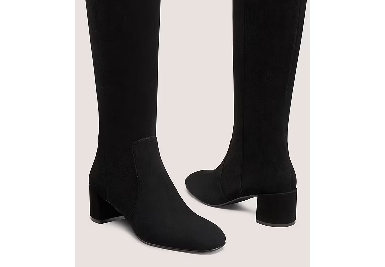 MAEVE ZIP BOOT - Suede/Black