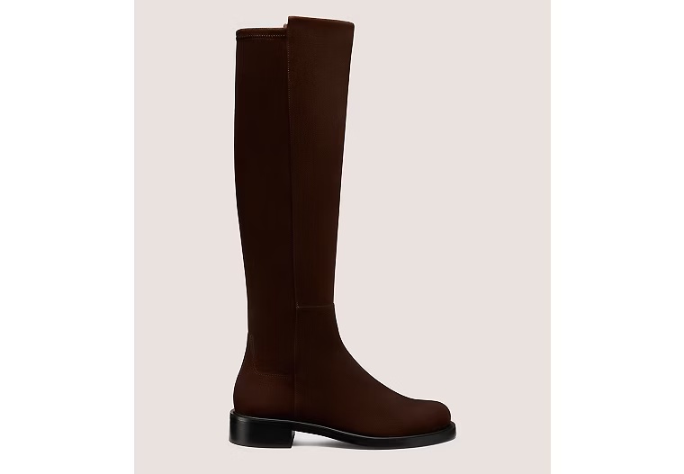 5050 GISELE KNEE-HIGH BOOT - Suede/Walnut & Black