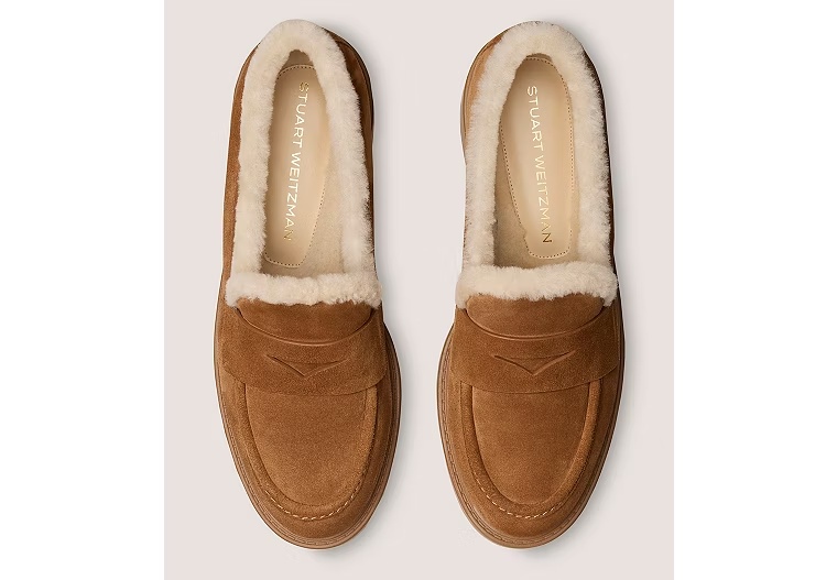 CELIA LITE SHEARLING LOAFER - Sport Suede & Shearling/Doe & Vanilla