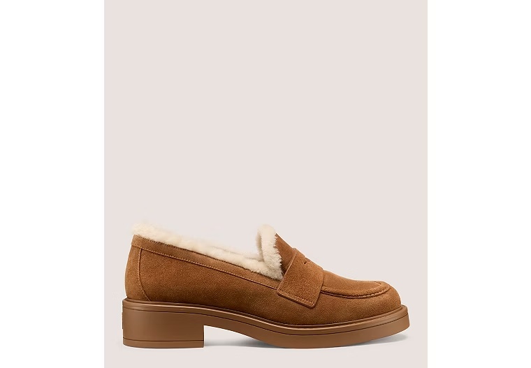 CELIA LITE SHEARLING LOAFER - Sport Suede & Shearling/Doe & Vanilla