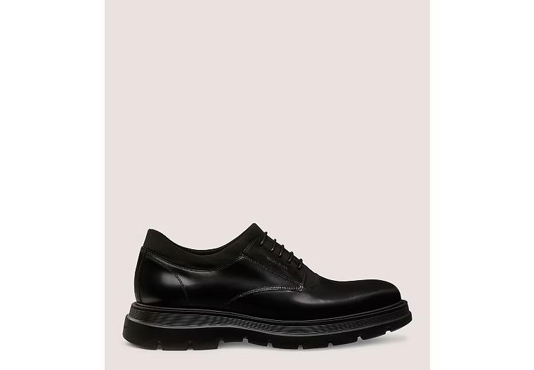 601-SW-CLUB-LA-DERBY-Brushed-Leather-Fabric-Black-3.jpg SW CLUB LA DERBY - Brushed Leather & Fabric/Black