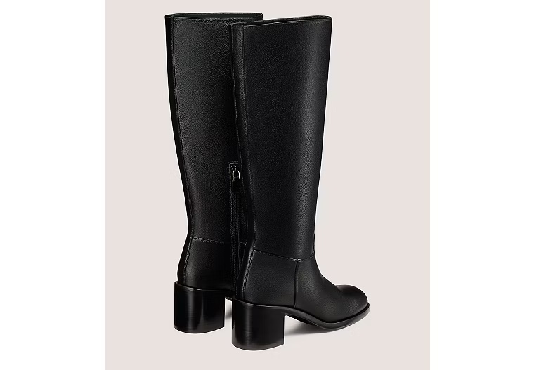 FINN BOOT WIDE SHAFT - Grainy Leather/Black