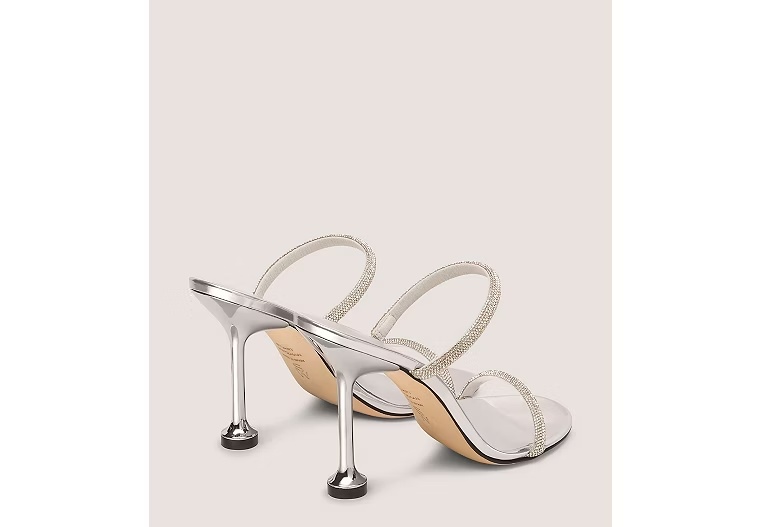 NUDISTINI SHINE SLIDE 100 - Silver & Clear