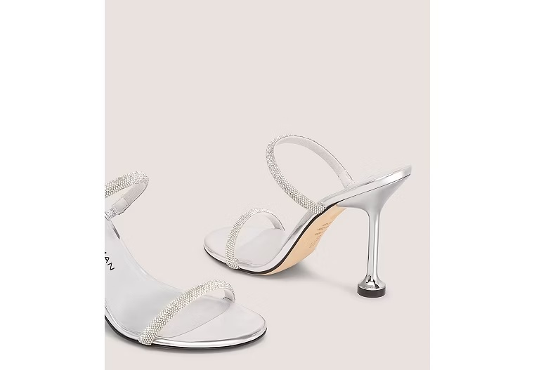 NUDISTINI SHINE SLIDE 100 - Silver & Clear