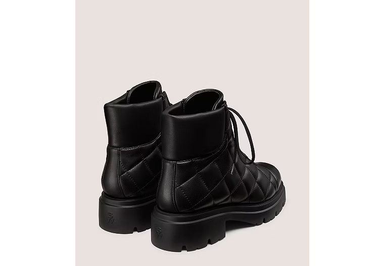 HUDSON QUILTED HIKER BOOTIE - Black