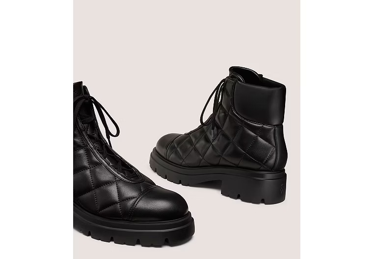 HUDSON QUILTED HIKER BOOTIE - Black