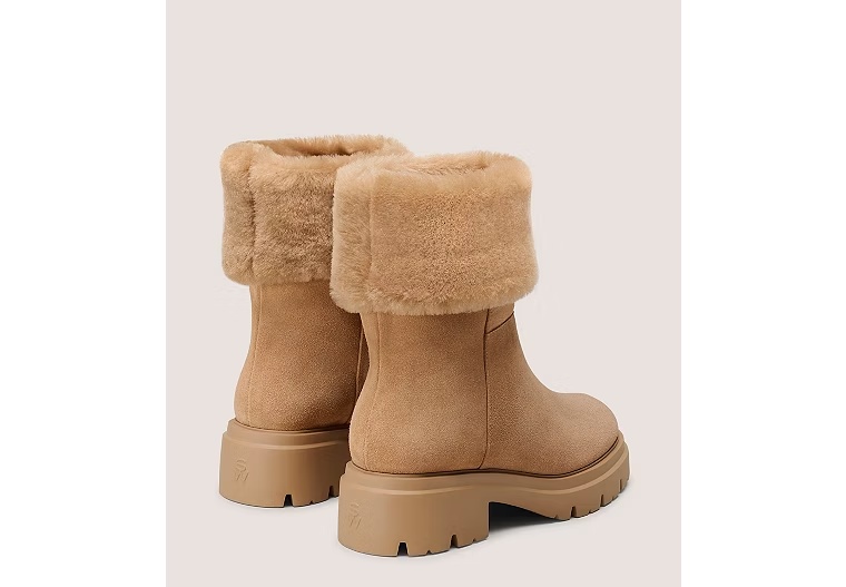 HUDSON SHEARLING BOOTIE - New Camel
