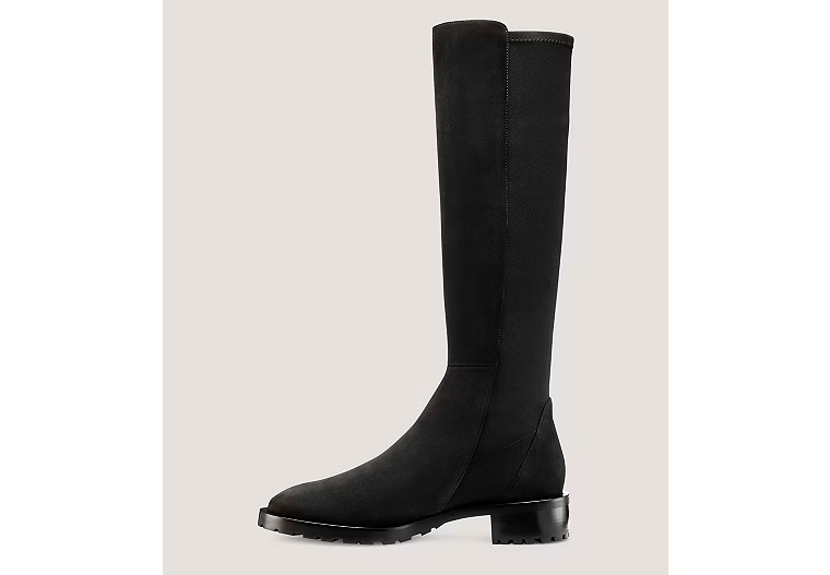 5050 KNEE-HIGH LUG BOOT - Suede/Black