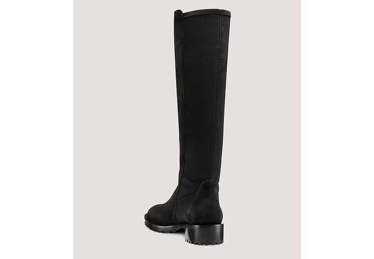 5050 KNEE-HIGH LUG BOOT - Suede/Black