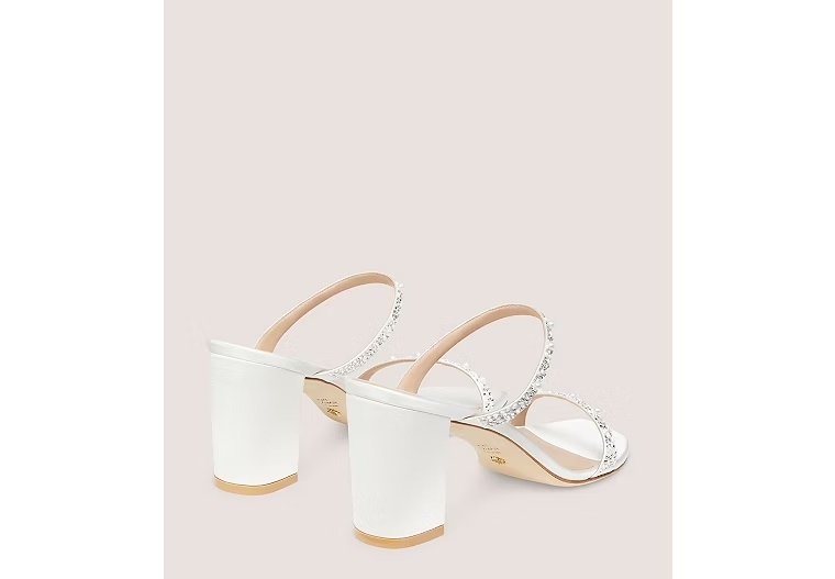 ROYALE PEARL 75 BLOCK SLIDE - Satin/White